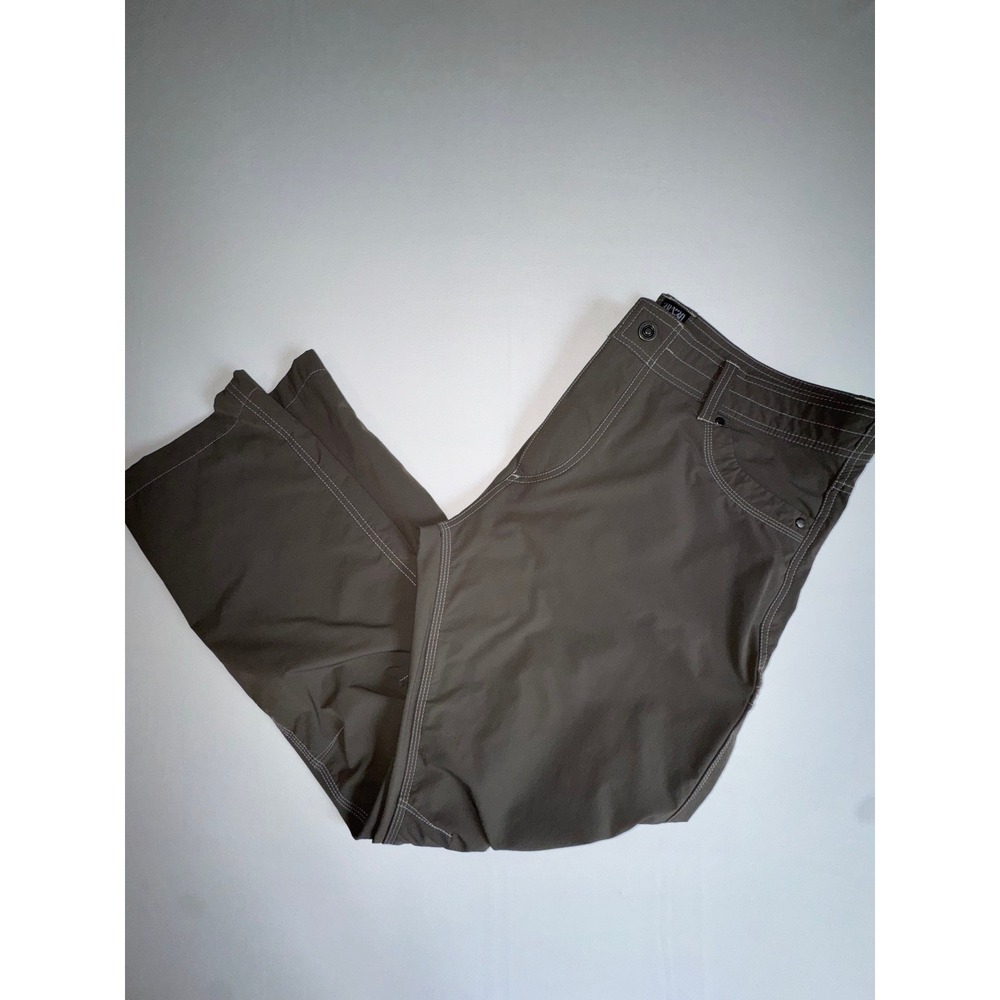Kuhl Taupe Green Nylon Stretch Mens Hiking Outdoor Trail Utility Pants 38x30